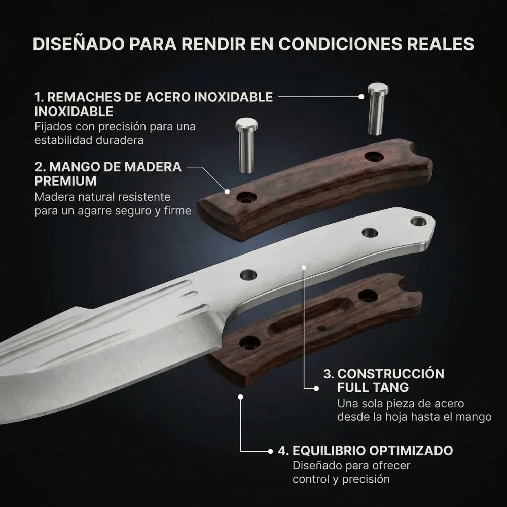 Cuchillo Bravus™ • 100% Forjado a Mano